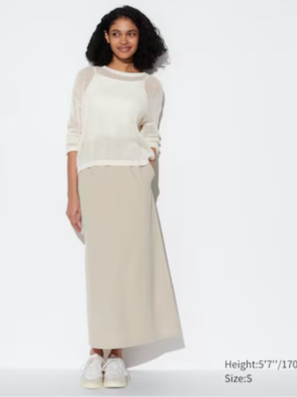 Uniqlo Ultra Stretch AIRism Long Skirt | Size Small